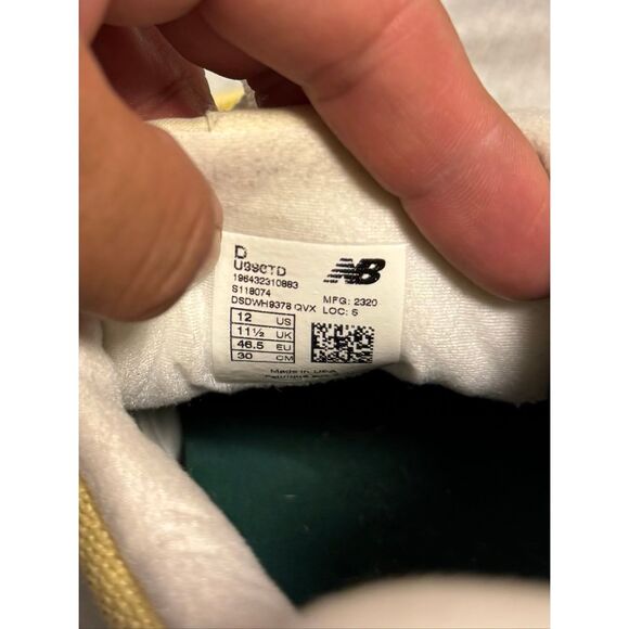 New Balance Size 12 996 U996TD Made USA Sulpher Forest Green - Picture 8 of 9